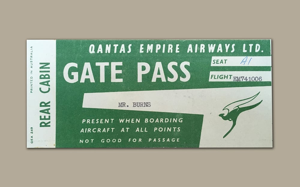 a green and white ticket