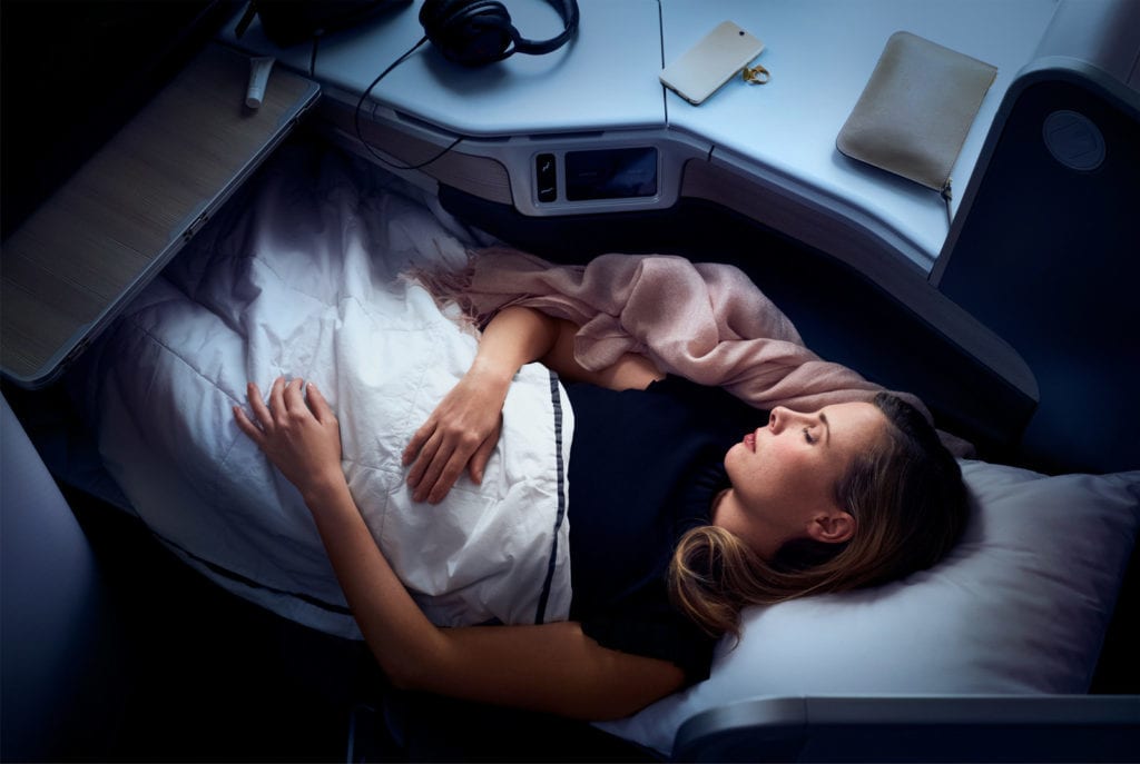 Air Canada Business Class Bed