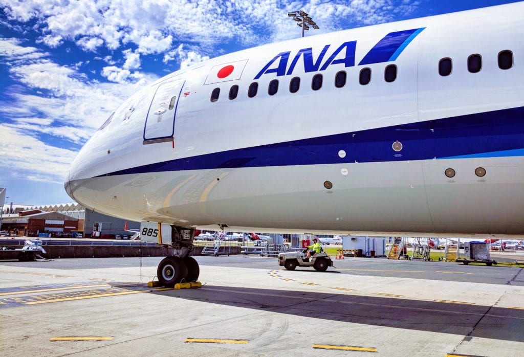 a large airplane on a tarmac