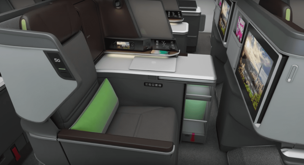 EVA Air Business Class Seat Boeing 787