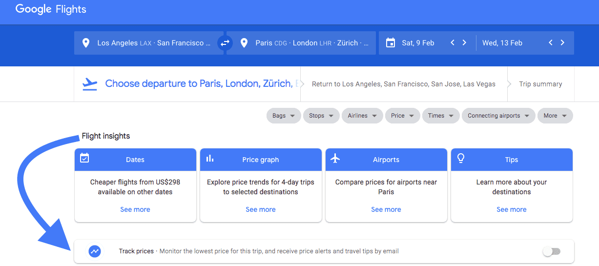 Google flights