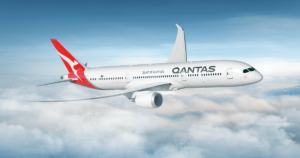 Qantas Dreamliner Flying