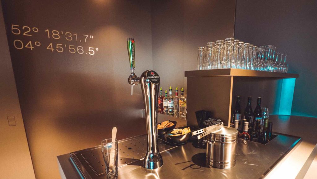 a beer tap on a counter
