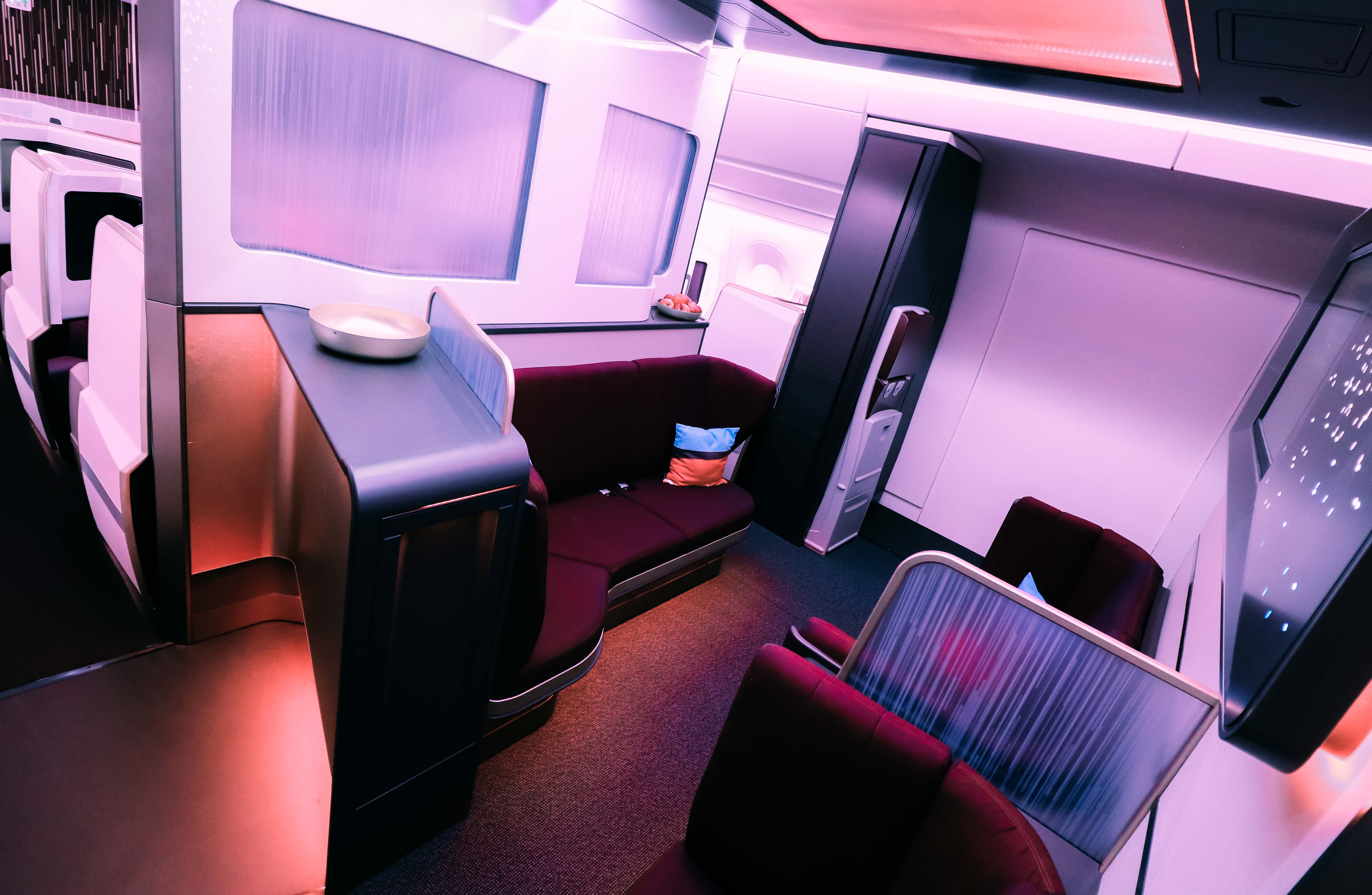Unveiled Virgin Atlantic A350 New Upper Class Bar In The Sky