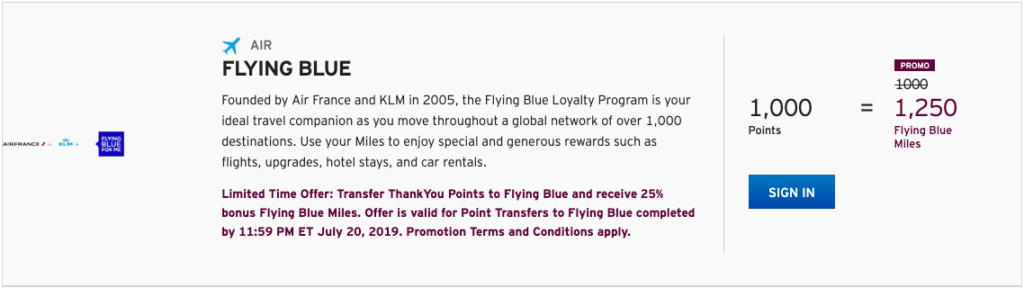 Klm Rewards Chart