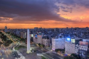 Obelisk on 9 de Julio Avenue, from Buenos Aires Ciudad website