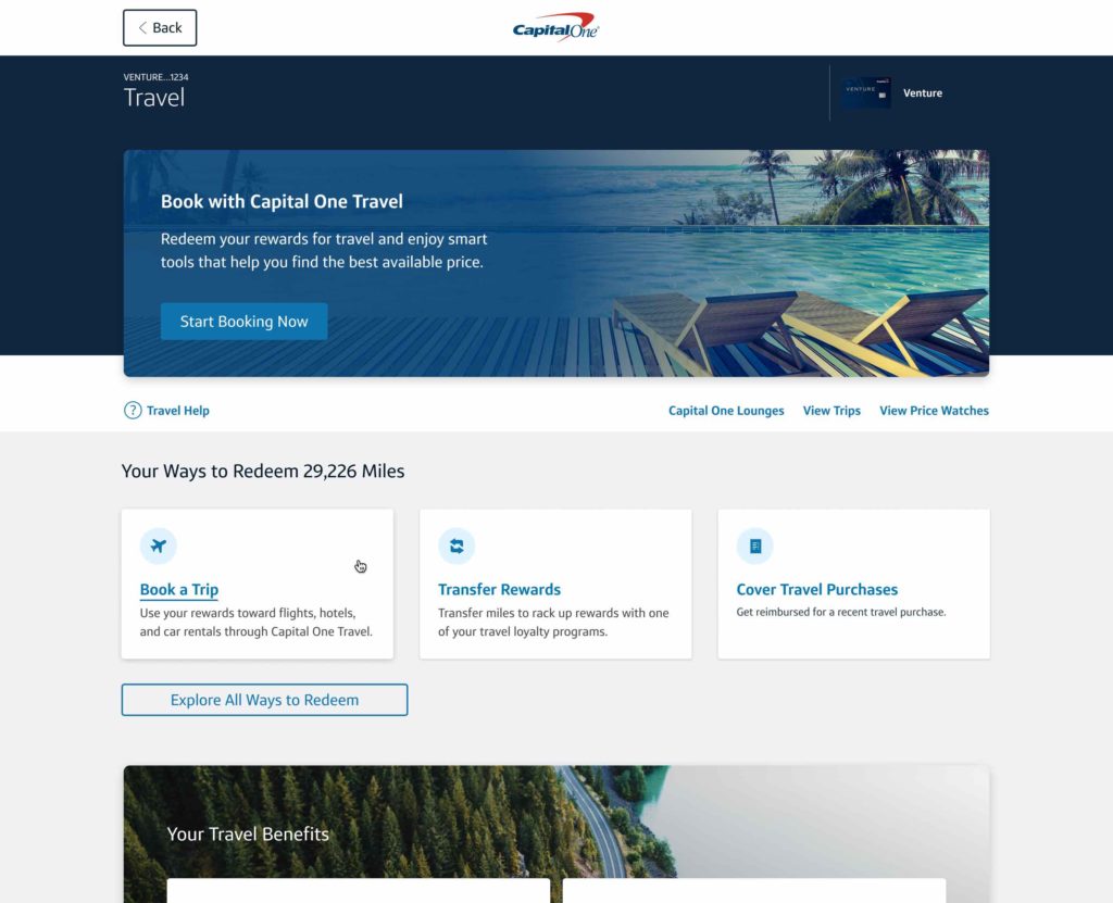 a screenshot of a travel website