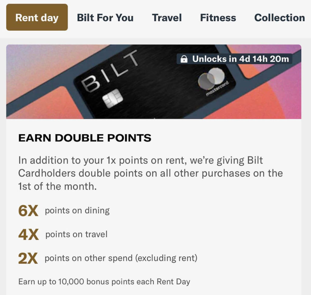 Bilt Rewards Rent Day - Bilt Card Huge Points Earning Opportunity